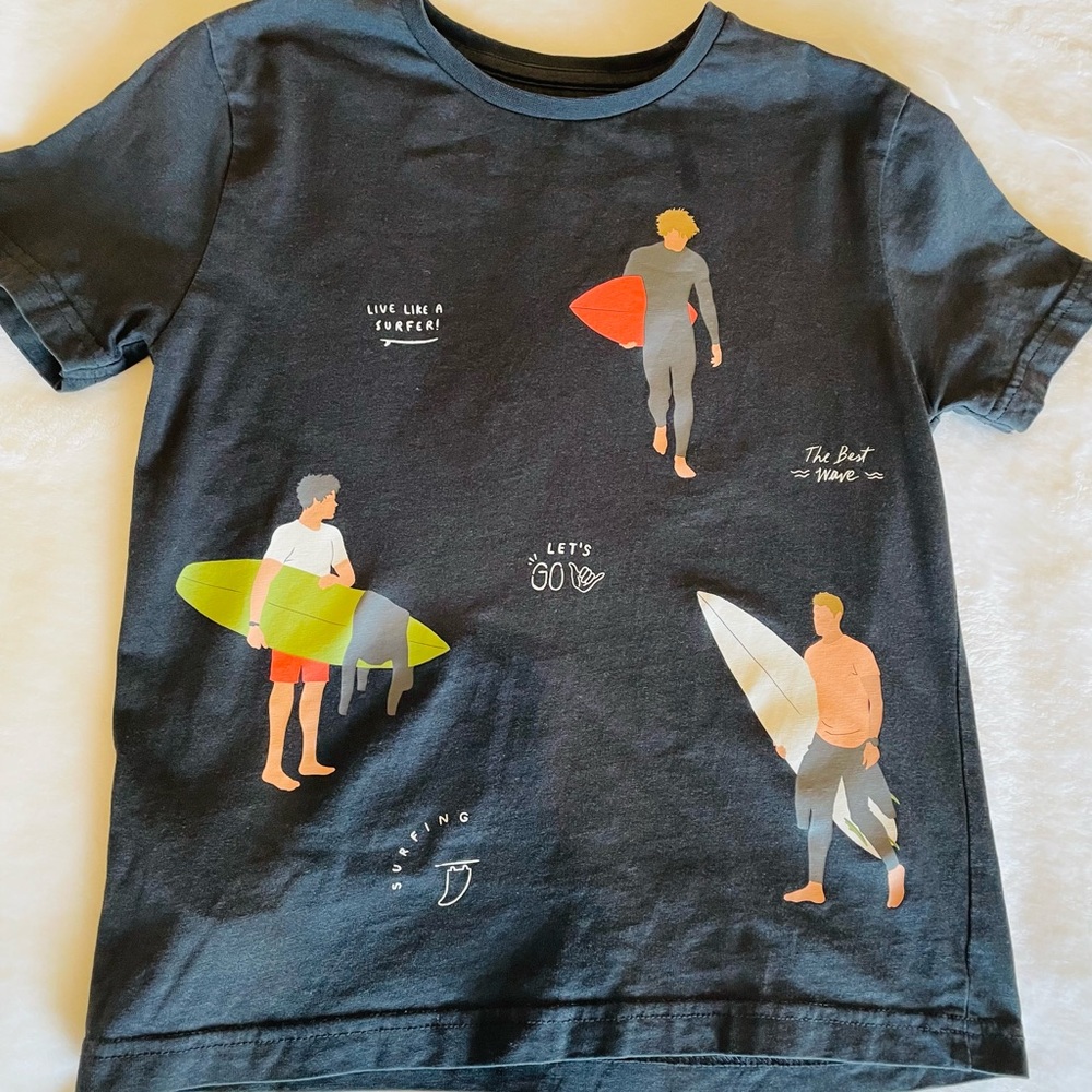 Mayoral Surfing Cotton T-shirt in Black (Pre-Loved)